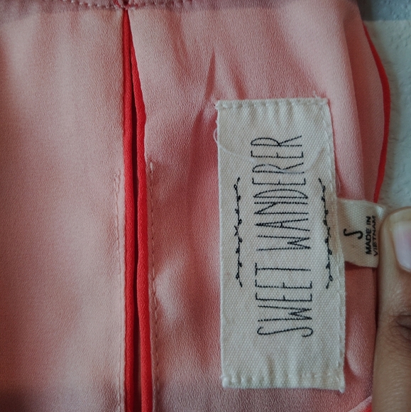 Sweet Wanderer Pink and Orange Camisole Top - Picture 2 of 3